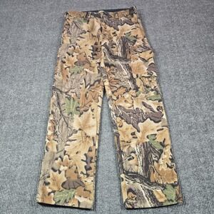 Cabela's Pants Mens 36x33 Advantage Camouflage Cargo Lined Insulated Fleece USA